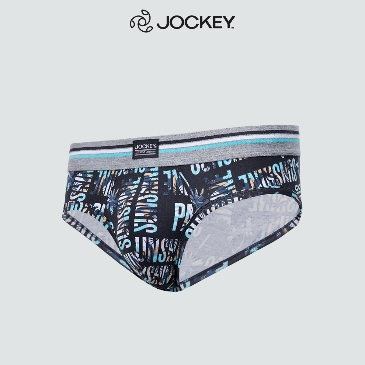 Quần lót Nam Jockey USA họa tiết chất Cotton 4C dáng brief - 1291