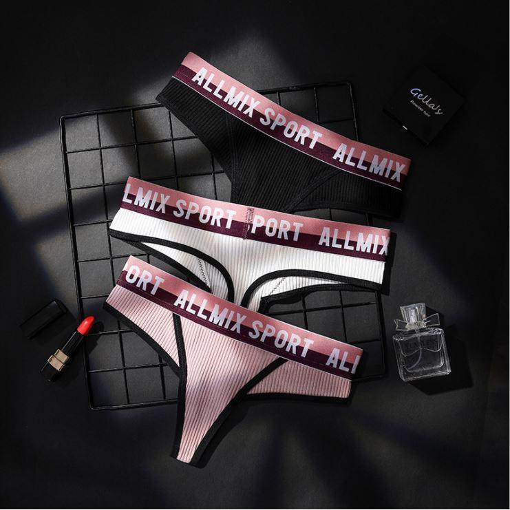 Quần Lót Lọt Khe Allmix Sport Cạp To Chất Cotton Tăm Thấm Hút Mồ Hôi P397
