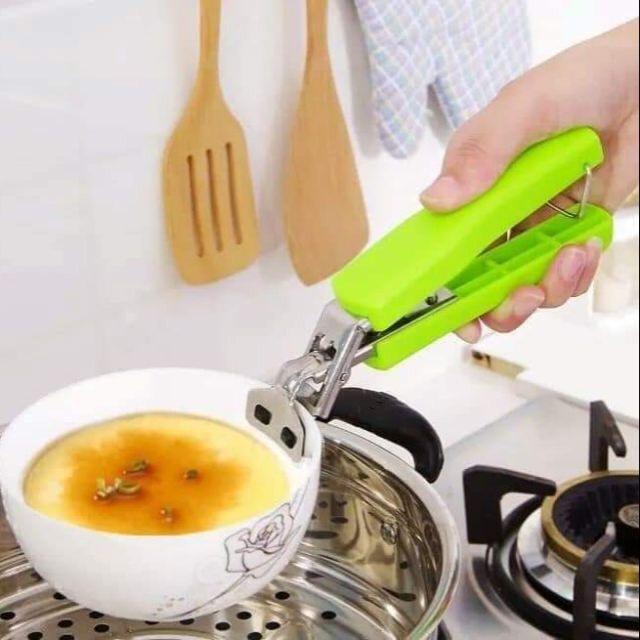 Kẹp Gắp Đồ Nóng, Đồ Hấp KIM LOẠI Thông Minh - Dụng Cụ Gắp Inox Có Lò Xo