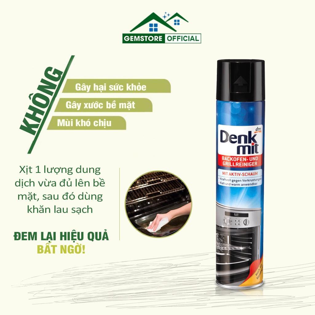 Dung Dịch Tẩy Rửa Lò Nướng, Vỉ Nướng Denkmit, Chai Vệ Sinh Bếp, Lò Vi Sóng, Dung Tích 500ml, Nhập Đức