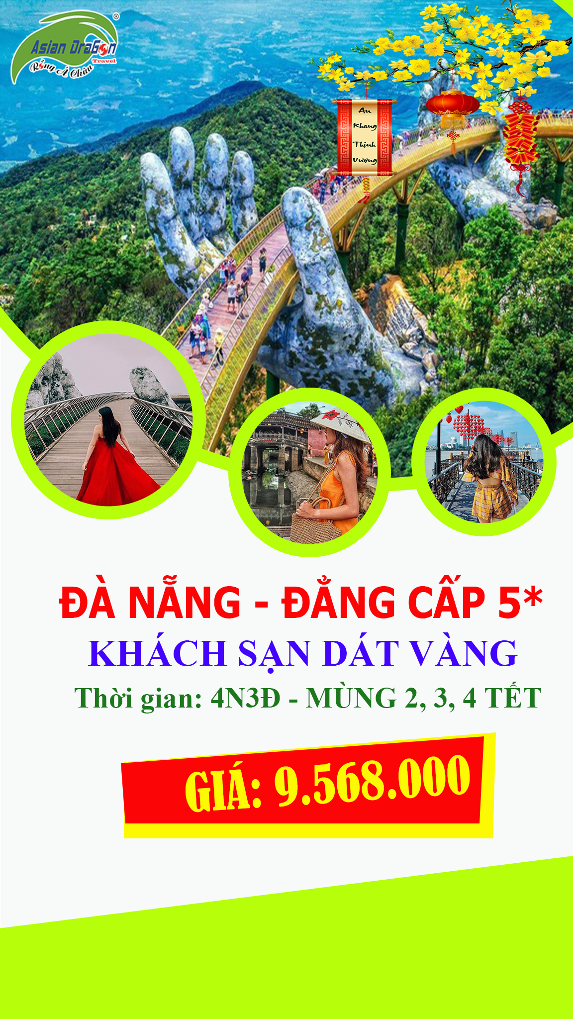 Tour Đà Nẵng 4 ngày 3 đêm Tết Nguyên Đán 2023