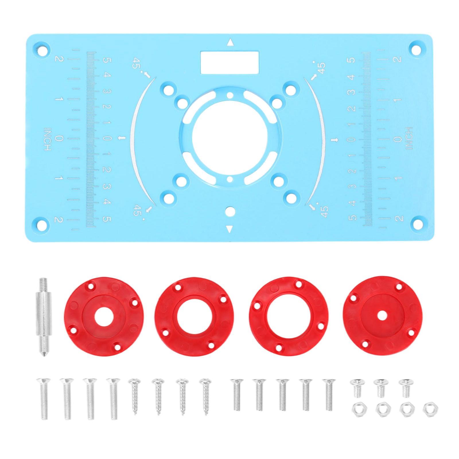 Router Table Insert Plate Wood Milling Flip Board for Woodworking