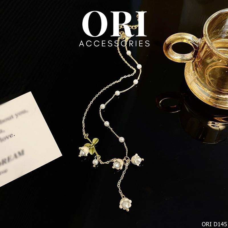 Dây chuyền nữ họa tiết hoa Flora độc đáo xinh xắn ORI ACCESSORIES D145
