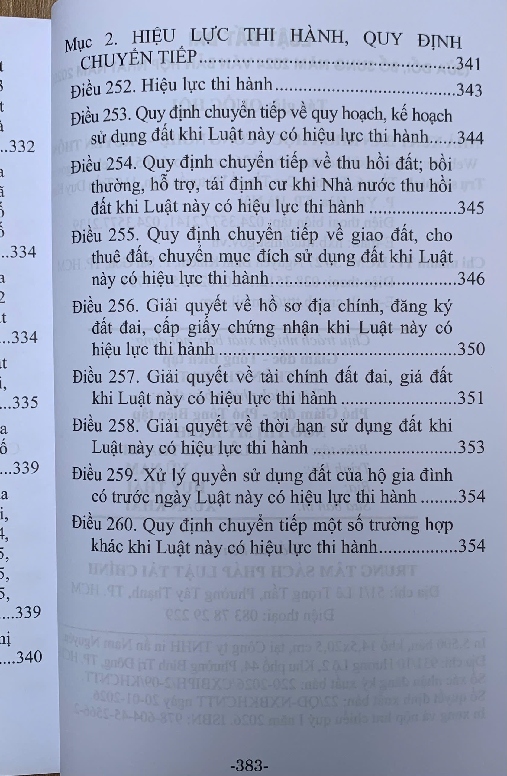 Sách - Luật Đất đai (Hiện hành)  (Được Quốc hội thông qua ngày 18-01-2024, có hiệu lực từ ngày 01-01-2025)