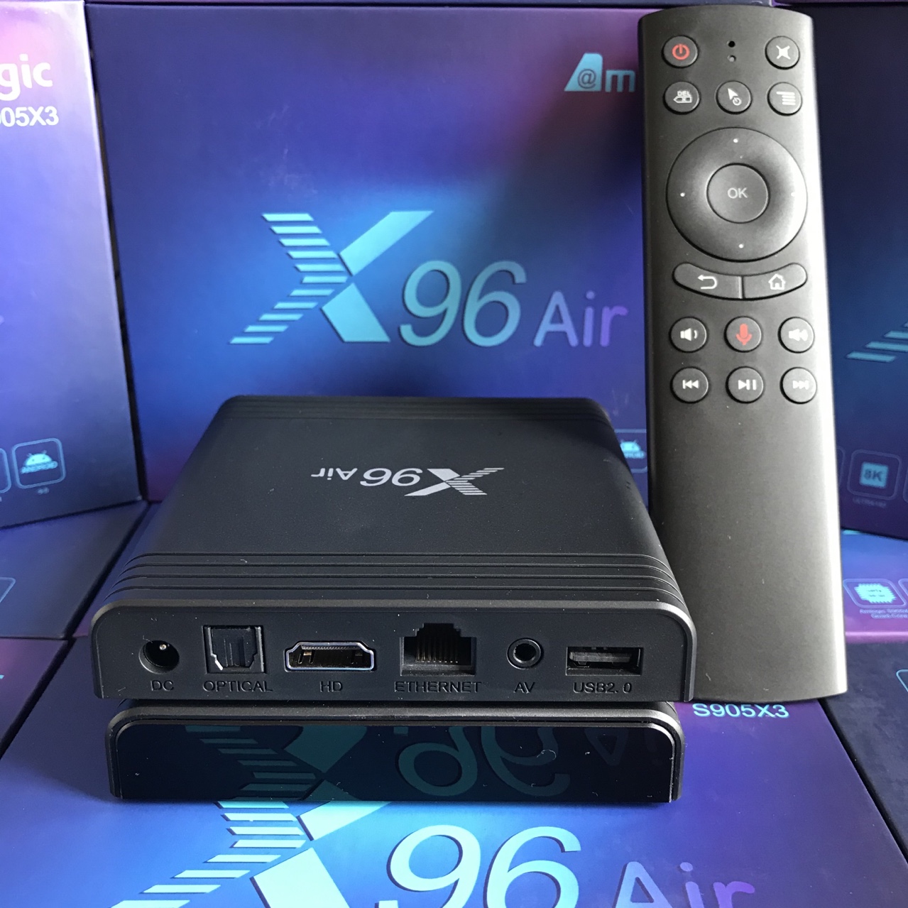 TV Box X96 Air Ram4G, Rom32G, Giọng Nói Với Chuột Bay G20s, Android 9 Pie - Hàng Chính Hãng