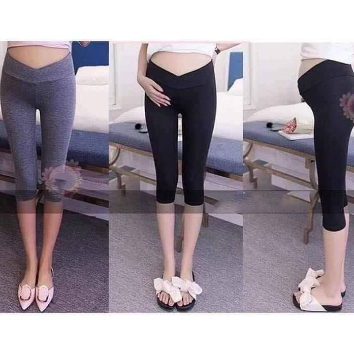 Quần bầu LỬNG cạp chéo, chất cotton co giãn 4 chiều, có chun chỉnh bụng, size từ 40 -65kg