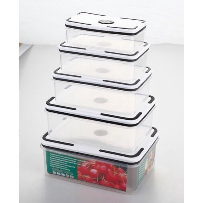 Sét 5 Hộp Đựng Thực Phẩm Có Nắp Đậy Cao Cấp