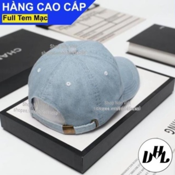 Mũ Lưỡi Trai Nón Kết Thêu Logo Merce.des Vải Jeans Màu Xanh Nhạt Form Đứng Thời Trang Cao Cấp Vừa Mọi Size