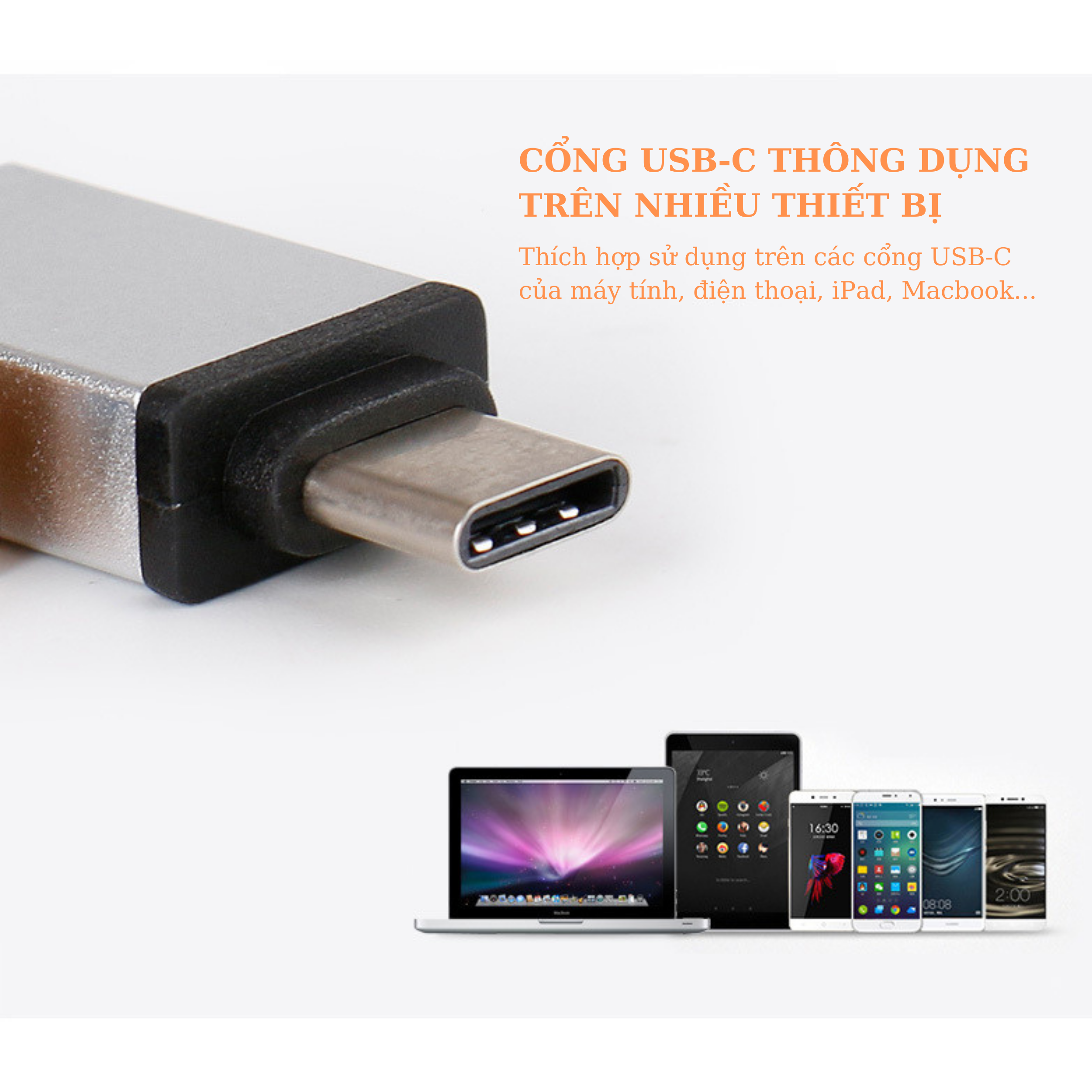 Đầu Chuyển Đổi USB Type C Sang USB 3.0 Hàng Nhập Khẩu