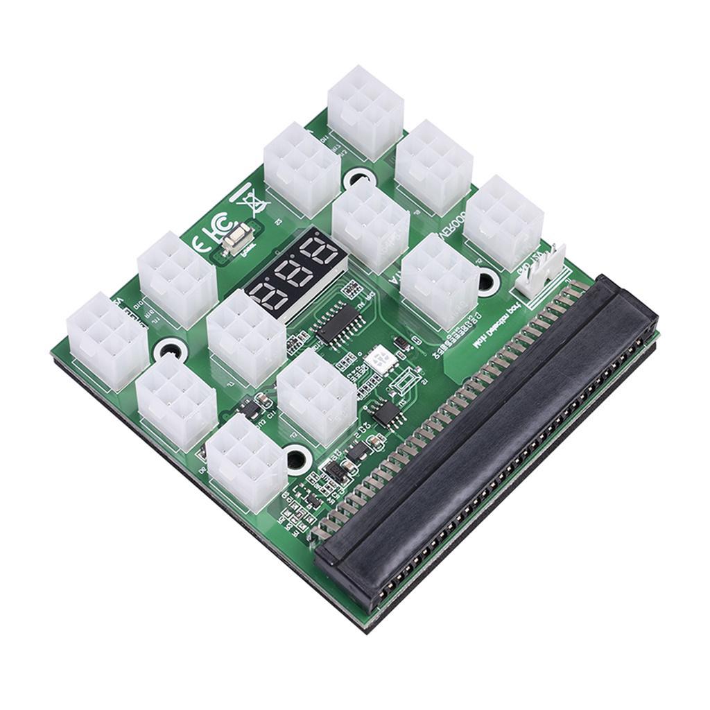 2xPower Module Breakout Board for PSU Server 6Pin to 8Pin Board+20cm Cable