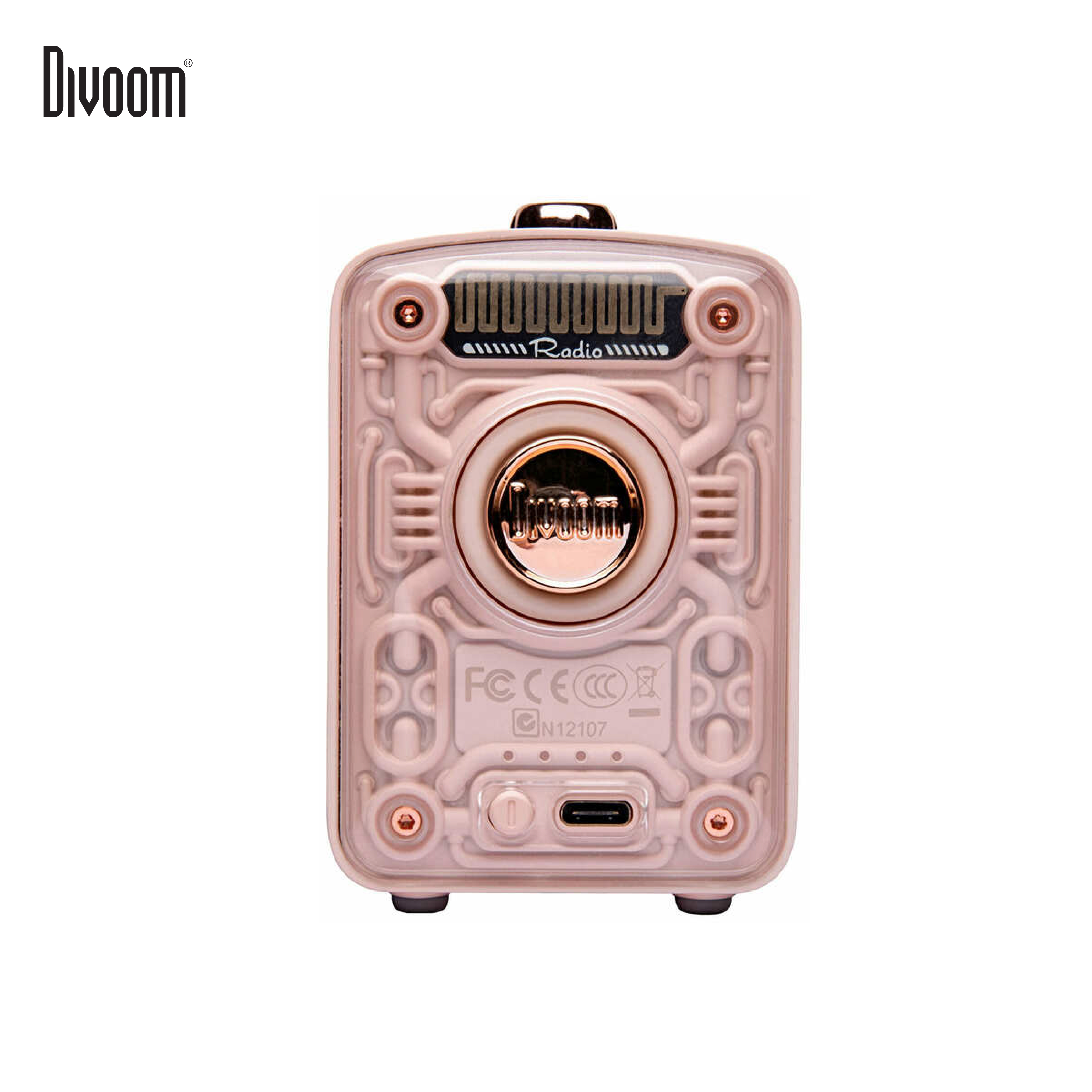 Loa Bluetooth Divoom Fairy-Ok công suất 10W kết hợp micro karaoke đa năng - Hàng chính hãng