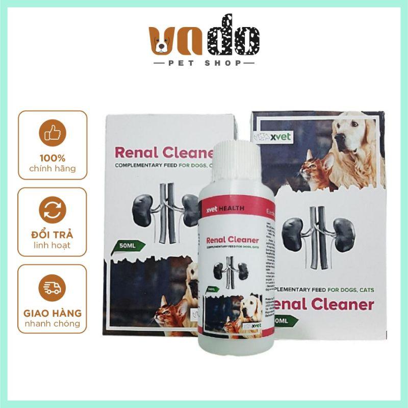 RENAL CLEANER siro hỗ trợ giải quyết các vấn đề về thận nhanh chóng và hiệu quả trên chó mèo - chai 50ml
