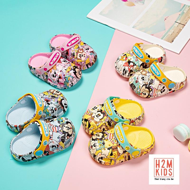 Dép cho bé Bobdog 8026, sục cross cho bé trai bé gái siêu nhẹ chống trơn trượt SB1