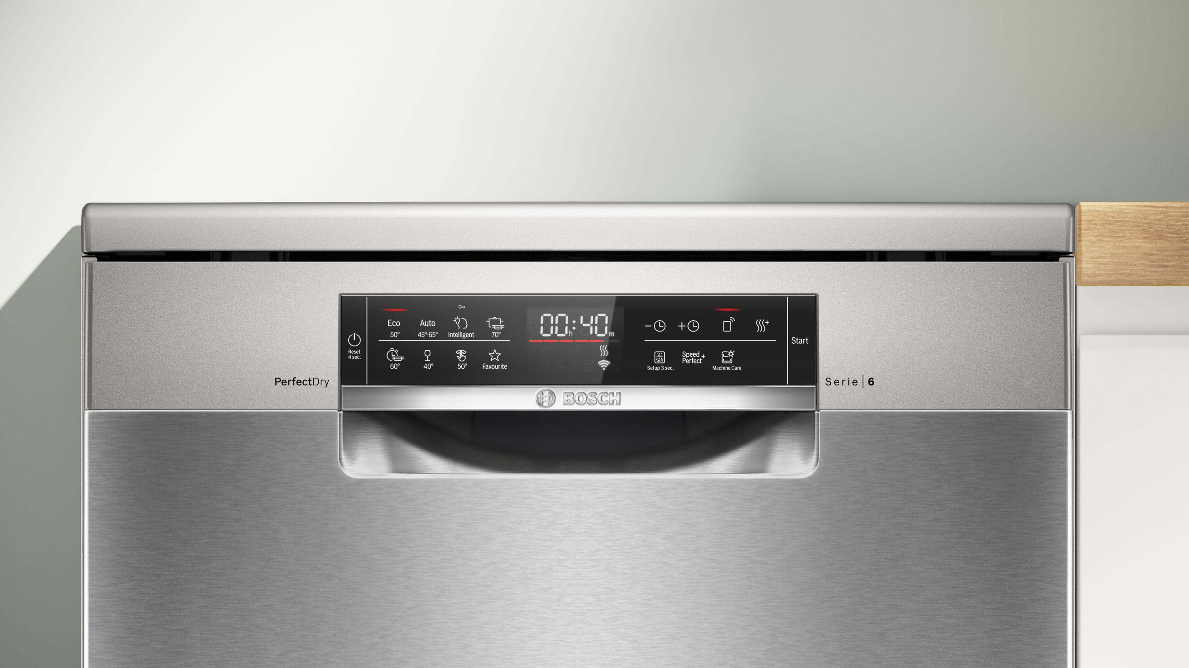 Máy rửa chén độc lập Bosch 14 bộ SMS6ZCI16E - series 6 (màu bạc inox) - Hàng chính hãng