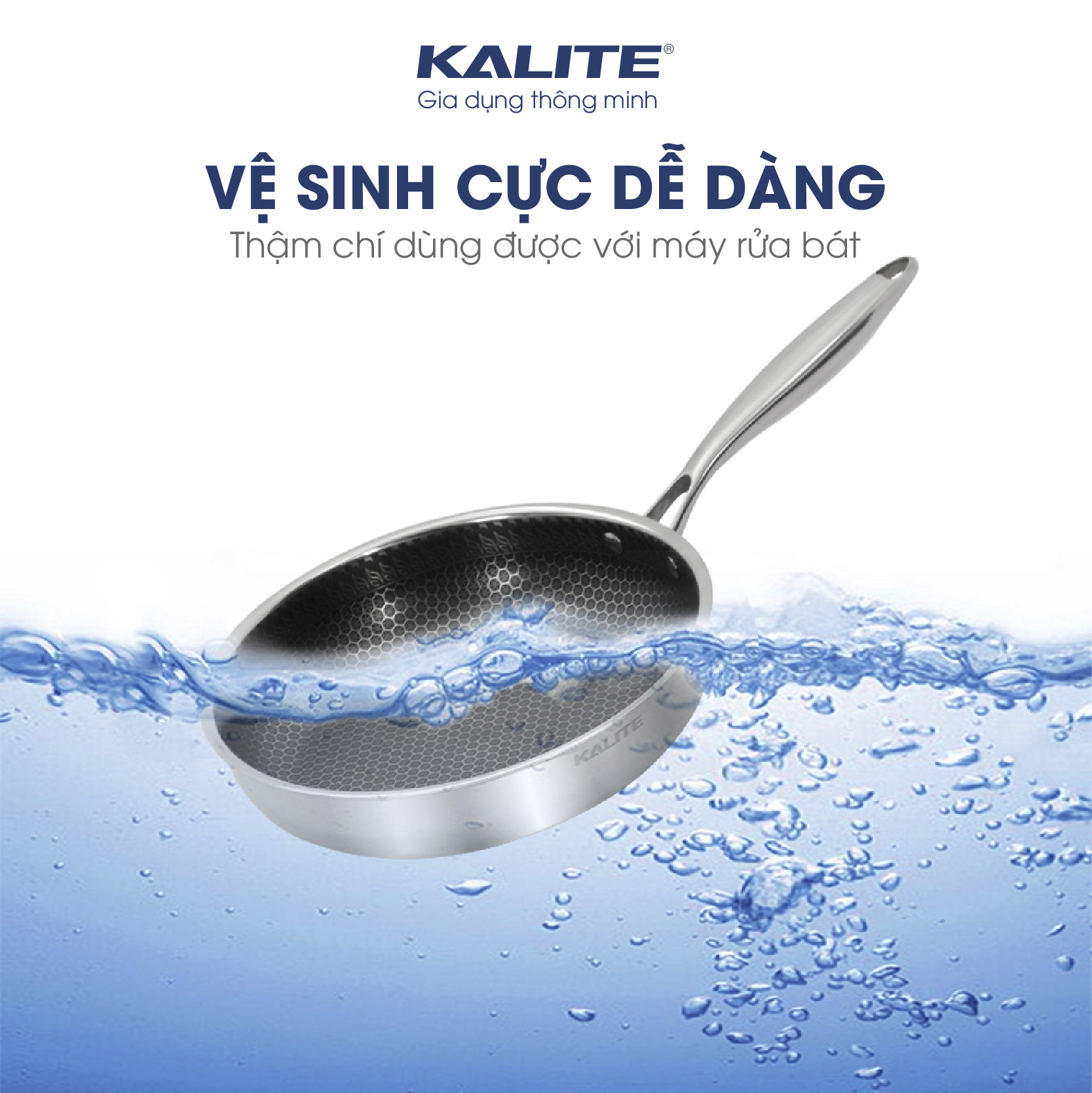 Chảo inox kèm vung cao cấp Kalite KL 326, đường kính 26cm, chất liệu inox 304 cao cấp - Hàng chính hãng