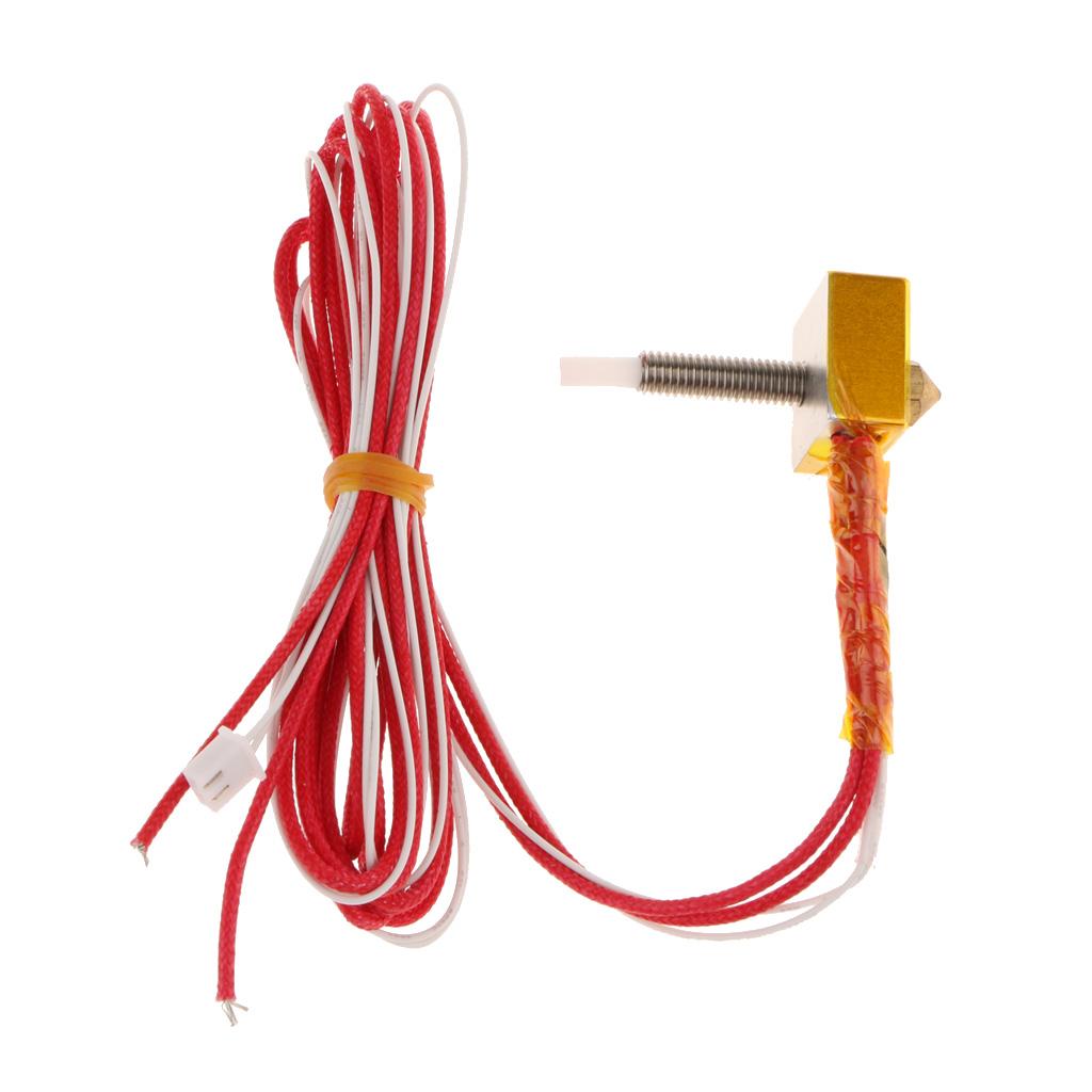 Assembled Extruder Hot End Set for 3D Printer 1.75 mm Filament 0.4 mm Nozzle