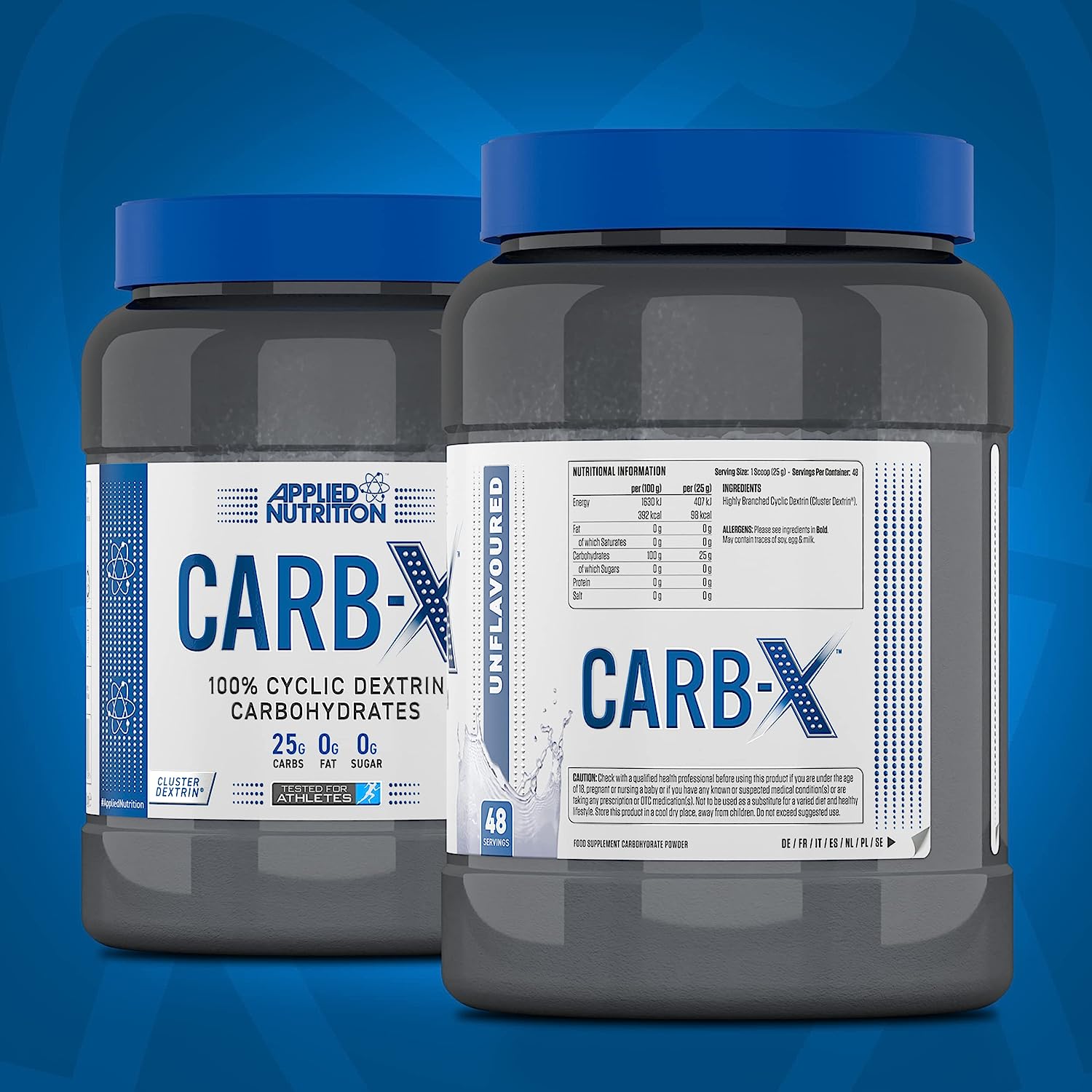 Carb X (1.2Kg 48 Serving) - Carbohydrates Hòa Tan Nhanh - Cung Cấp Và Phục Hồi Năng Lượng Nhanh Chóng Tinh Bột Nhanh Từ Anh Quốc