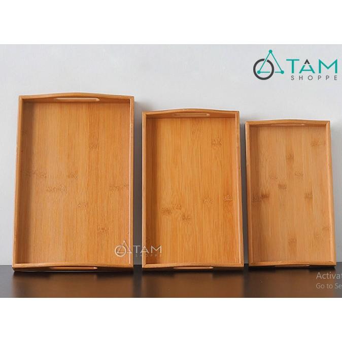 Khay gỗ đựng trà gỗ tre cao cấp số 13