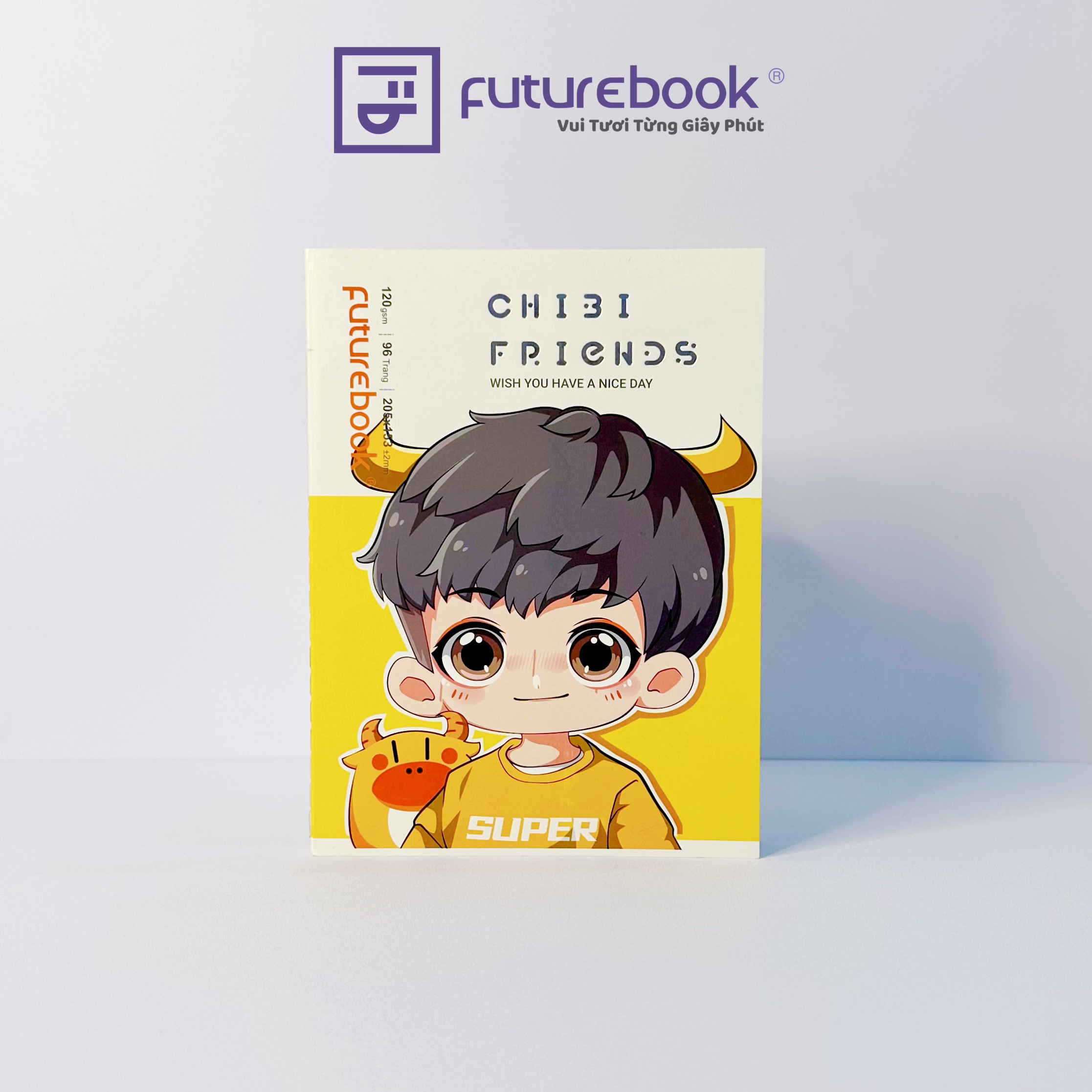 Vở May Chỉ Cao Cấp CHIBI FRIENDS- 4 Ô ly- 96 Trang- 120 gsm- MSP: DK-103. VPP FUTUREBOOK. Giao ngẫu nhiên.