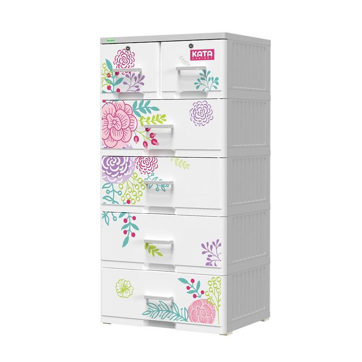 - - Tủ nhựa KATA TALOPA 5 tầng 6 ngăn 120CM X 60CM X 48CM