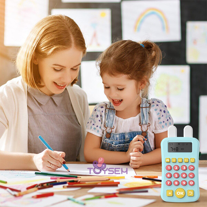 Máy luyện tính nhẫm có giọng nói thông minh giúp bé học toán - Máy tính cầm tay đồ chơi giáo dục phát triển tư duy
