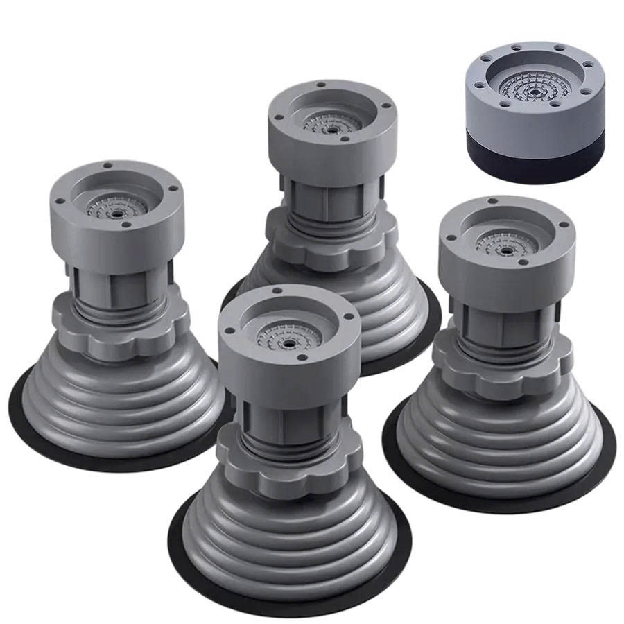 Set  4 đế nhựa  chống rung ,chống ồn ,chống trượt  kê máy giặt ,tủ lạnh , ,độ bền cao phù hợp tất cả các loại máy 