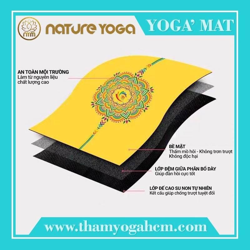 Thảm Yoga Chuẩn Đẹp PU Cao Su Nature - Thảm Du Lích Gấp Gọn