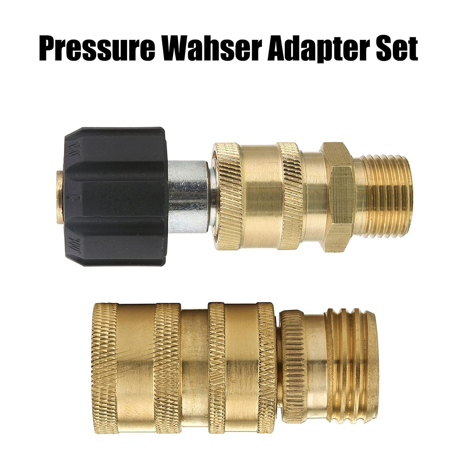 8Pcs High Pressure Cleaning Machine Adapters Quick Coupling Kit Sprayer Washer Adapter Set