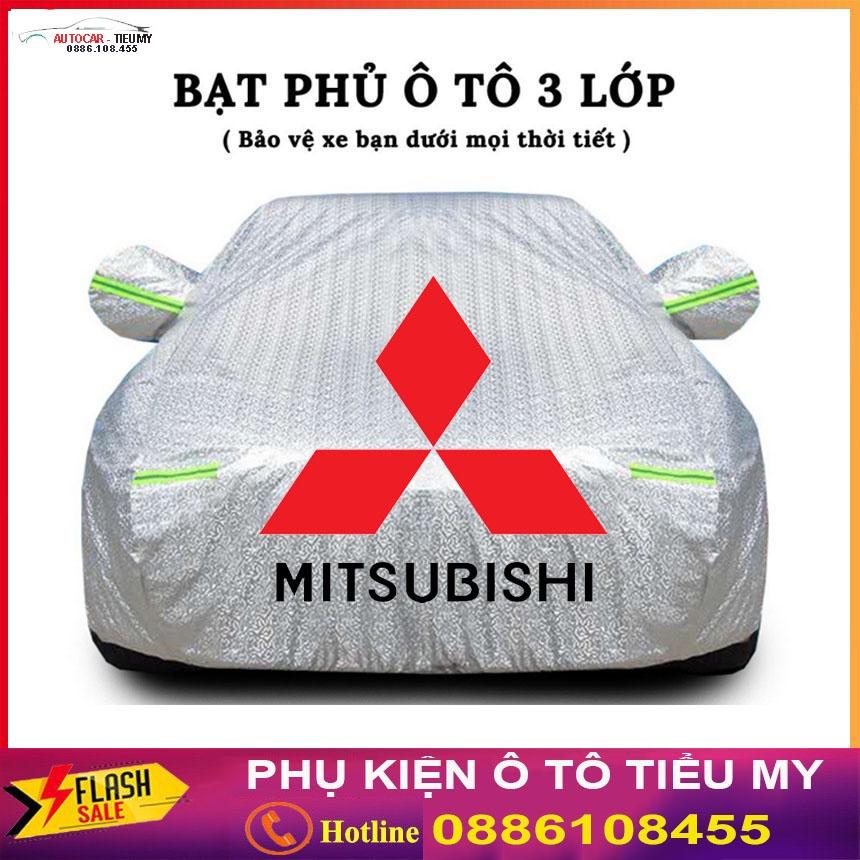 Bạt Phủ Xe Ô Tô MITSUBISHI Mirage, Xpander, Attrage, Pajero, Trition, Outlander, có phản quang, chống nóng, chống nước