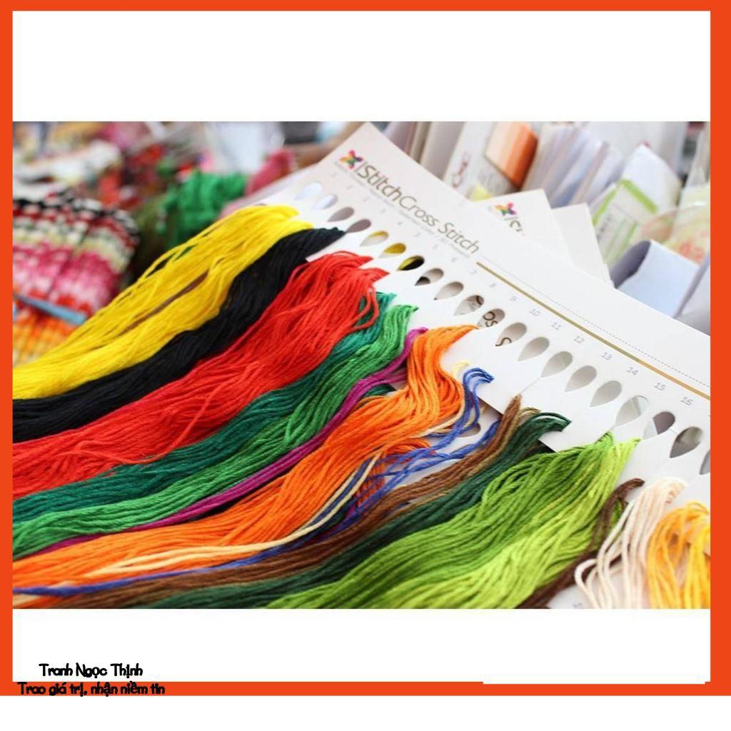 FreeShip 250k Toàn Quốc-Tranh thêu chữ thập cao cấp cá hoa sen Phú Quý Gia Hoà AL53507- KT: 97x41Cm
