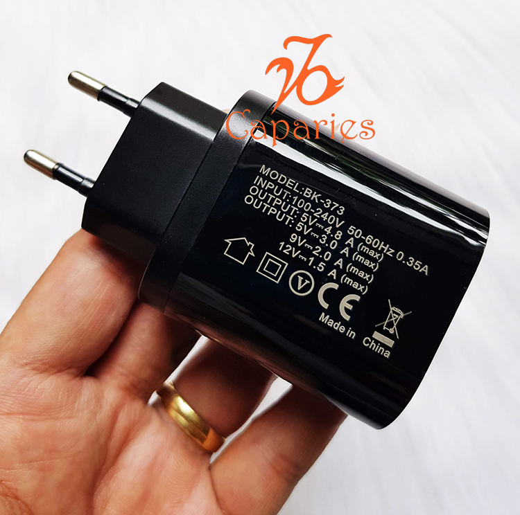 Củ Sạc 3 USB 18W Nhanh Quick Charge 3.0 - Chính Hãng CAPARIES VIỆT NAM