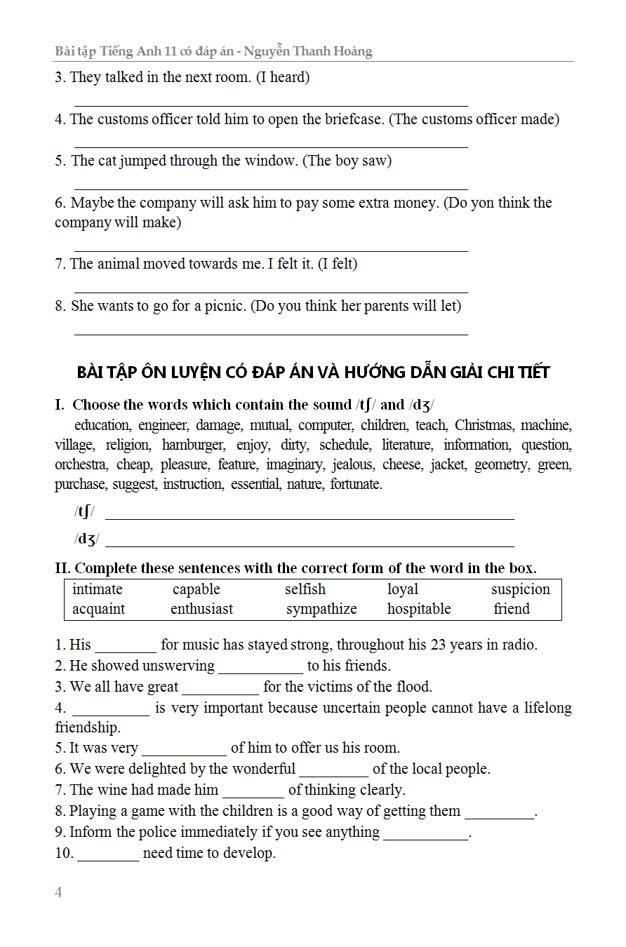 Bài Tập Tiếng Anh 11 Có Đáp Án - KV