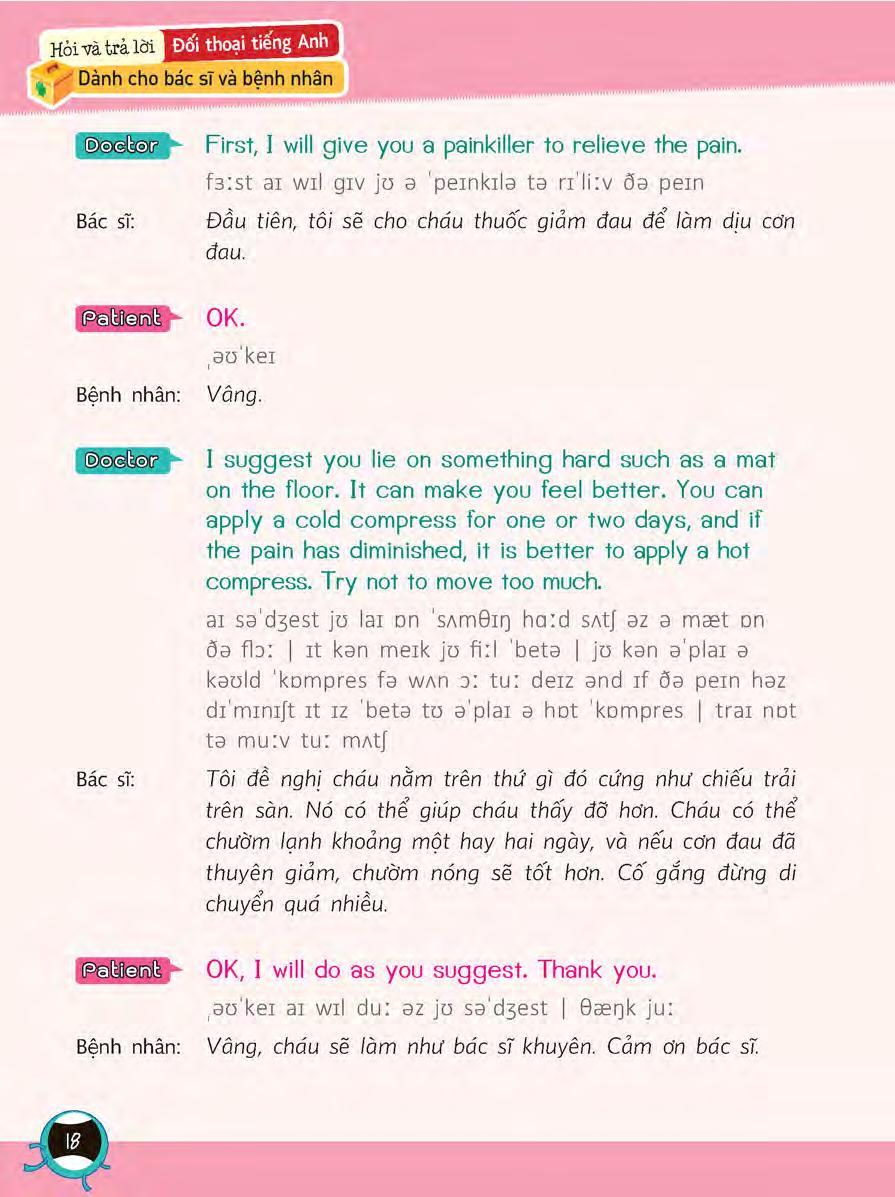 Sách Tiếng Anh Giao Tiếp Dành Cho Bác Sĩ Và Bệnh Nhân