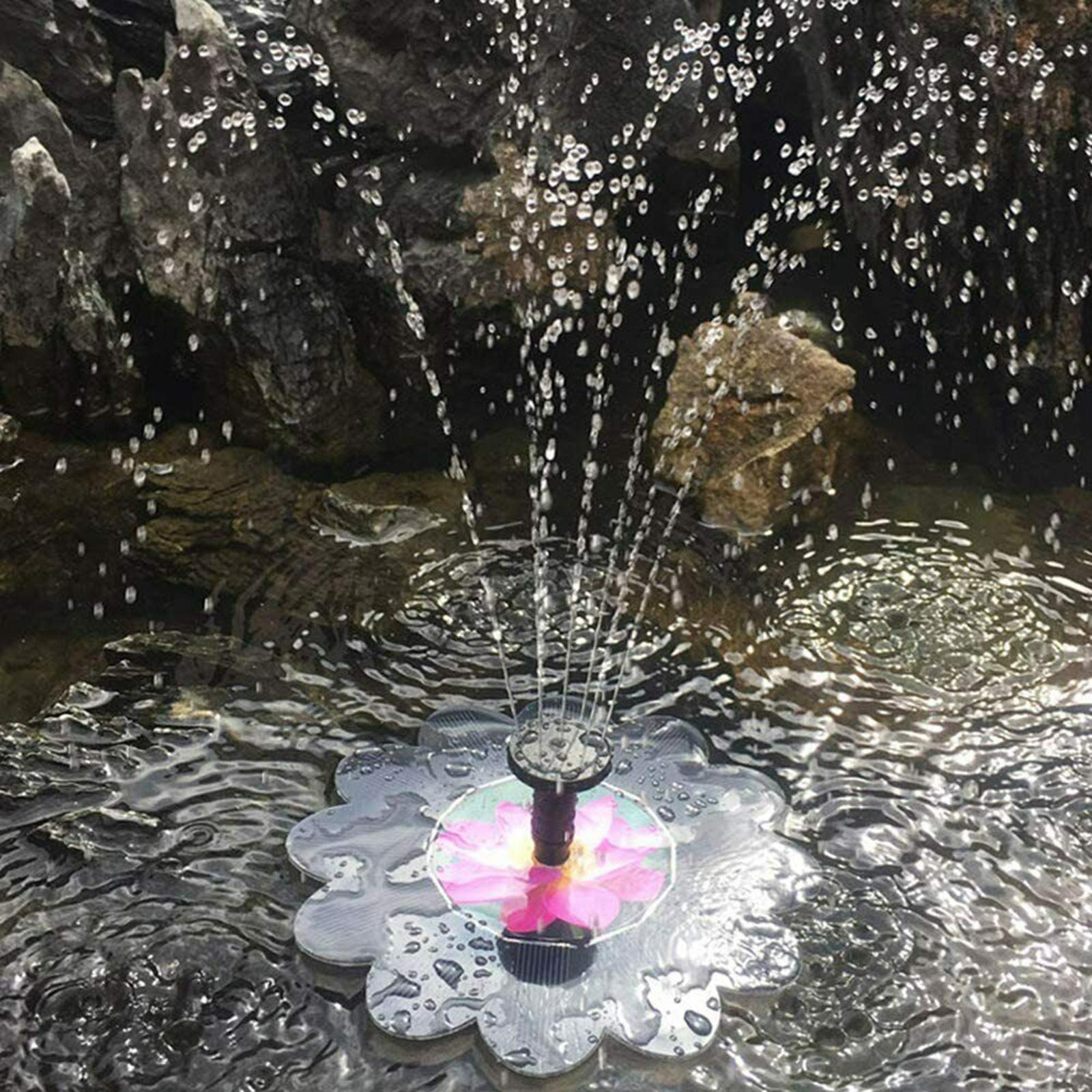 Solar Powered Floating Bird Bath Water Fountain Pump