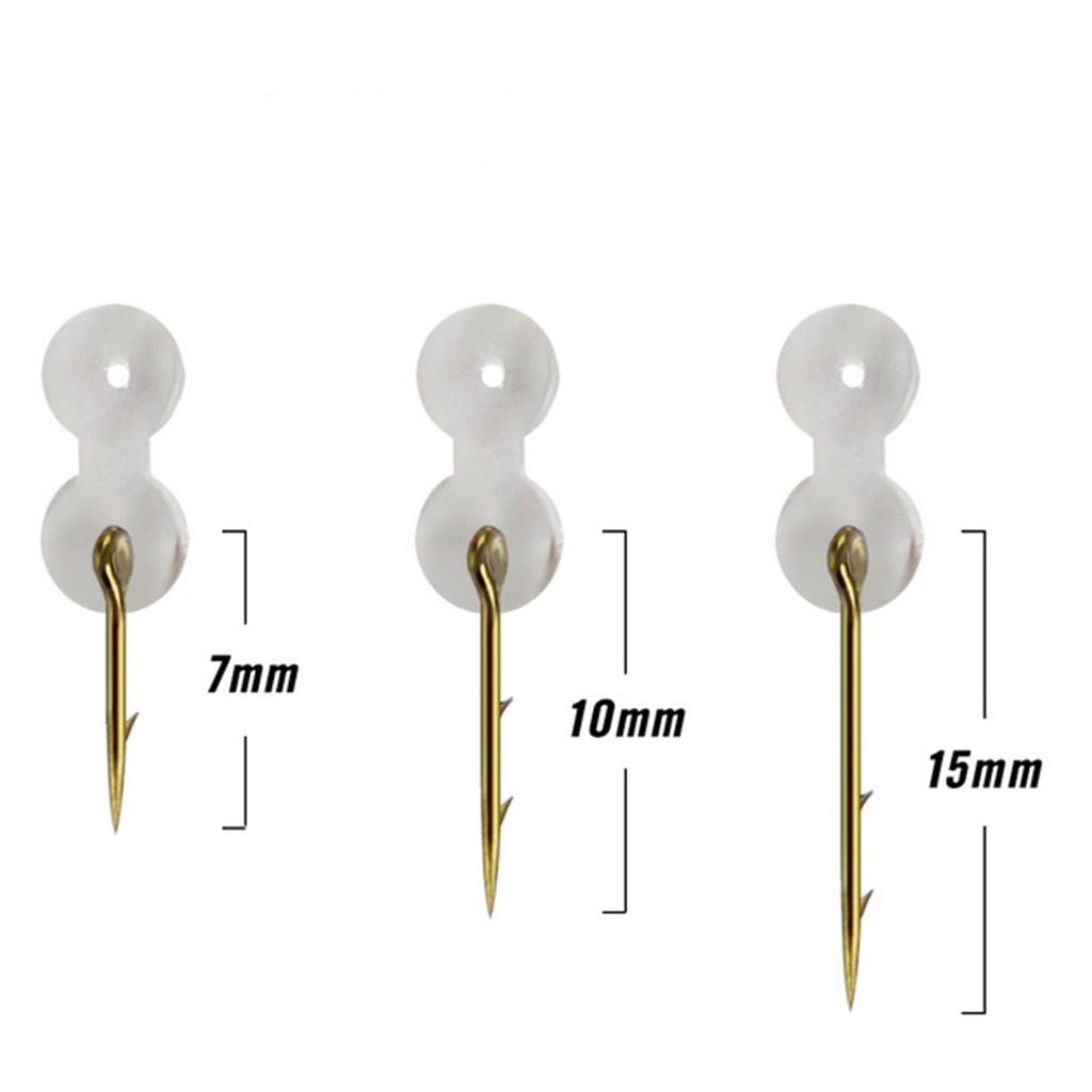 12 Pack Bait Spikes with Silicone Ring for Carp Fishing Hair Rigs Hooks