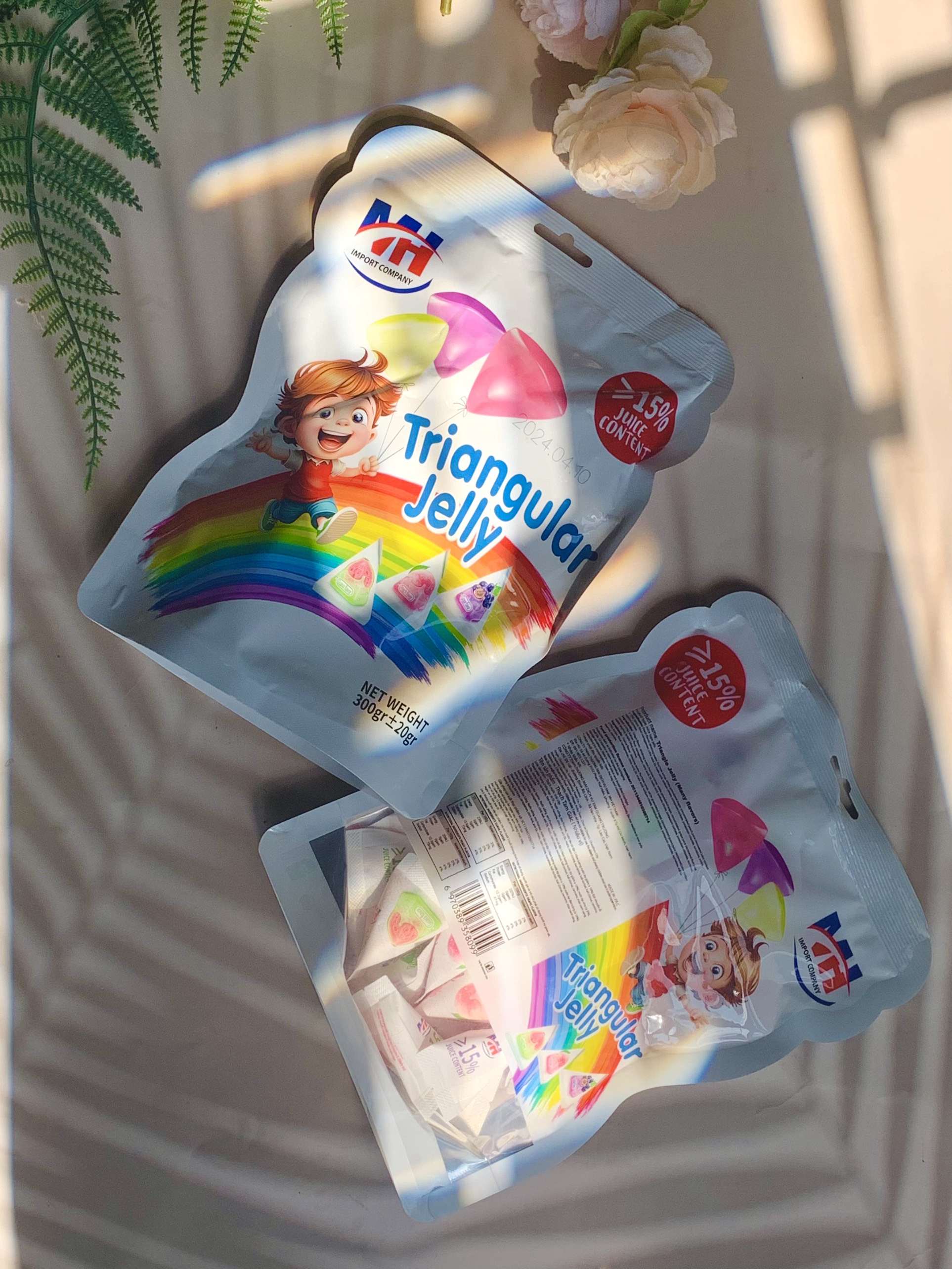 Kẹo Thạch Tam Giác Mix Vị Trái Cây 300g