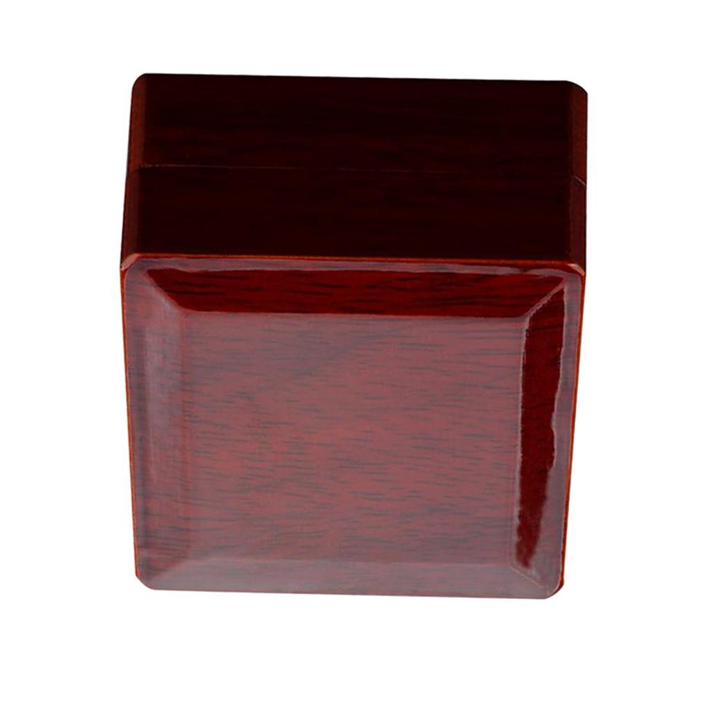 4Single Hole Championship Rings Display Collection Case Wood Jewelry Box Storage