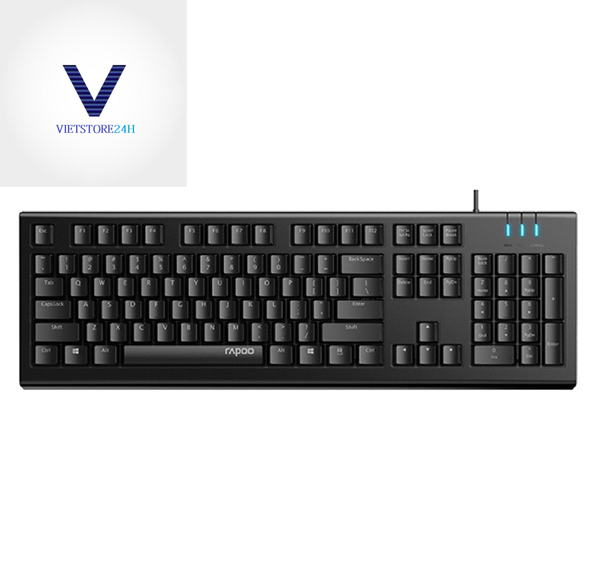 Bàn phím KEYBOARD game usb RAPOO NK1800 - Hàng chính hãng