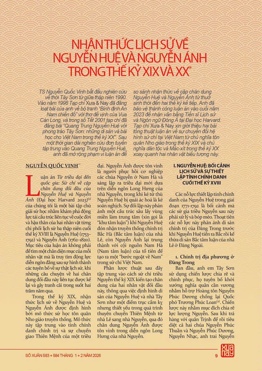 (Tháng 1, 2/2026 – Số Tết) TẠP CHÍ XƯA &amp; NAY – In màu toàn bộ – Cơ quan Hội Khoa học Lịch sử Việt Nam