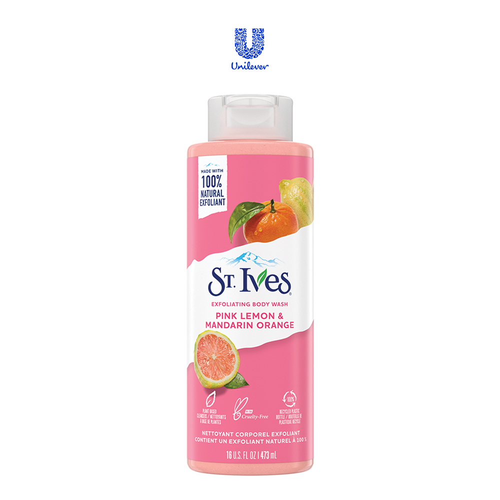 Combo 2 chai Sữa tắm dưỡng da St.Ives Cam Chanh 473ml