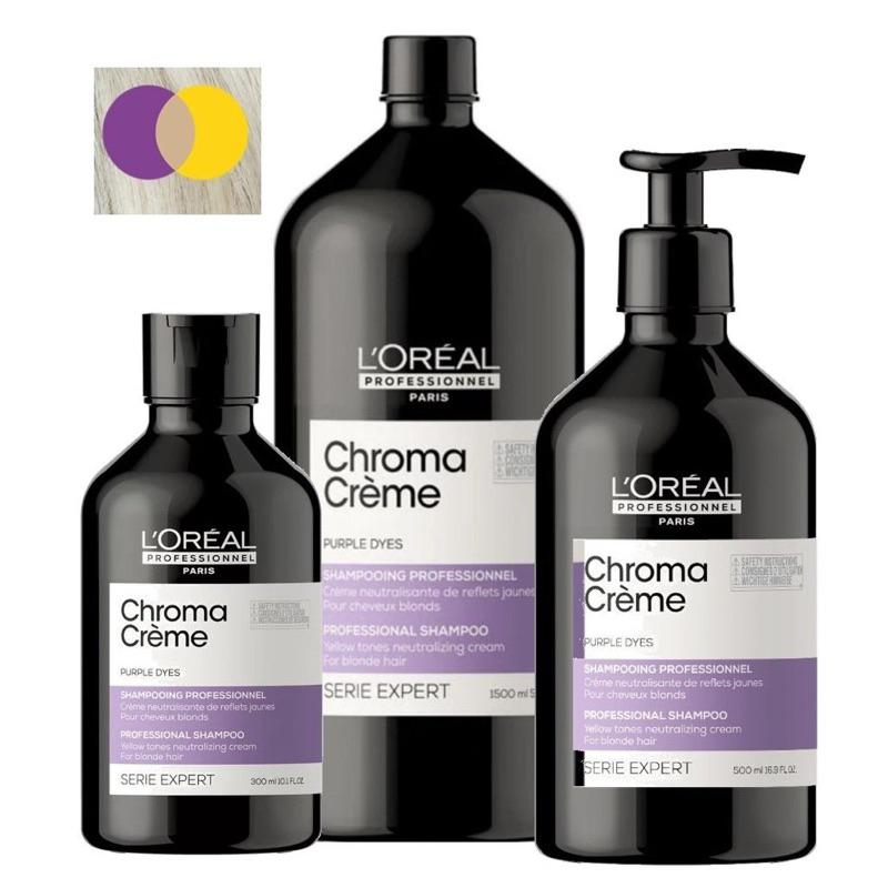 [+Tặng mũ trùm][Loreal] Dầu gội khử vàng L’Oréal Serie Expert Chroma Creme Silver Spain