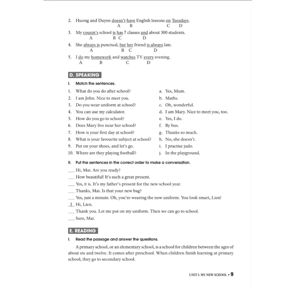 Sách Bài tập Thực hành tiếng Anh 6 (Có đáp án) - Dùng kèm SGK TA 6 GLOBAL SUCCESS
