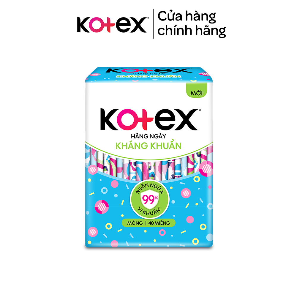 Combo 4 BVS Kotex Hàng Ngày Kháng Khuẩn Tự Nhiên 40X24