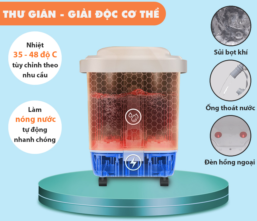 Bồn ngâm chân OKACHI JP-200 (cao cấp)