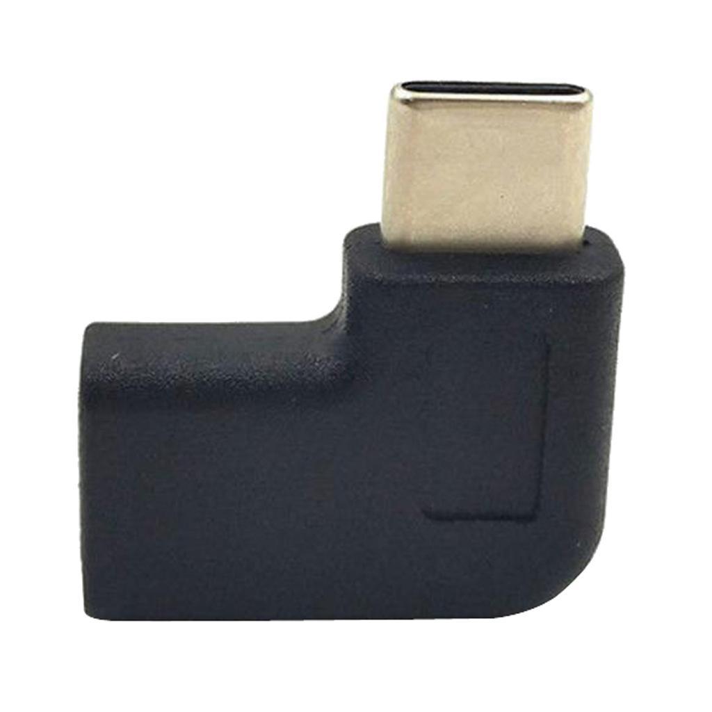 Type C Male to USB-C Female Adapter Left/Right Angle Data Sync Converter