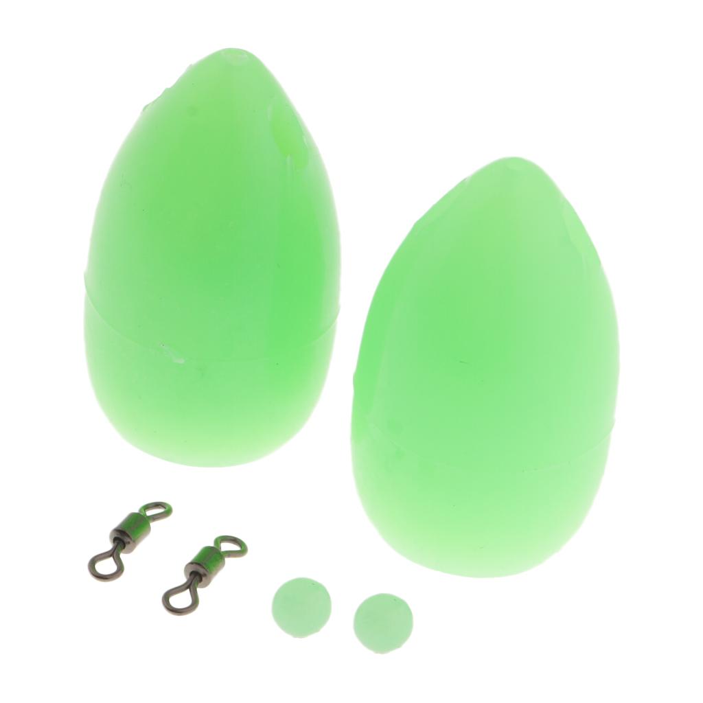 2pcs Bombarda Float Carp Coarse Trout Bass Sea Lure Fishing Tackle Orange