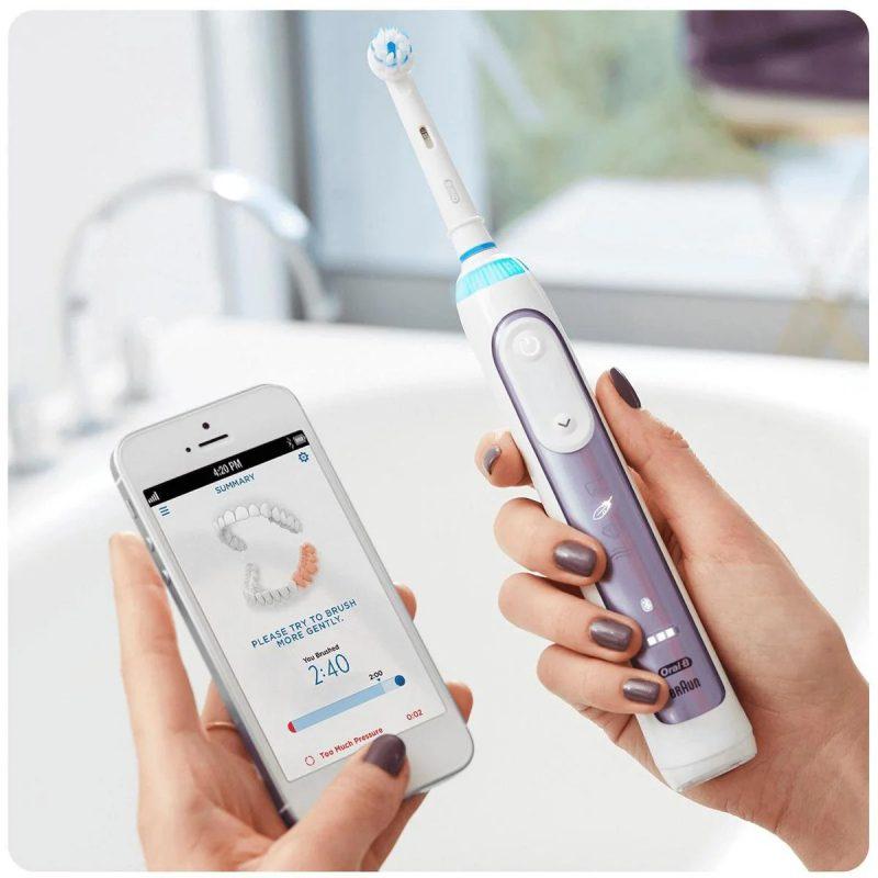 Bàn Chải Điện Oral-B Power Genius 10200W, Loại Bỏ 99% Vi Khuẩn, Cặn Bám, Ngừa Sâu Răng, Thương Hiệu Số 1 Thế Giới