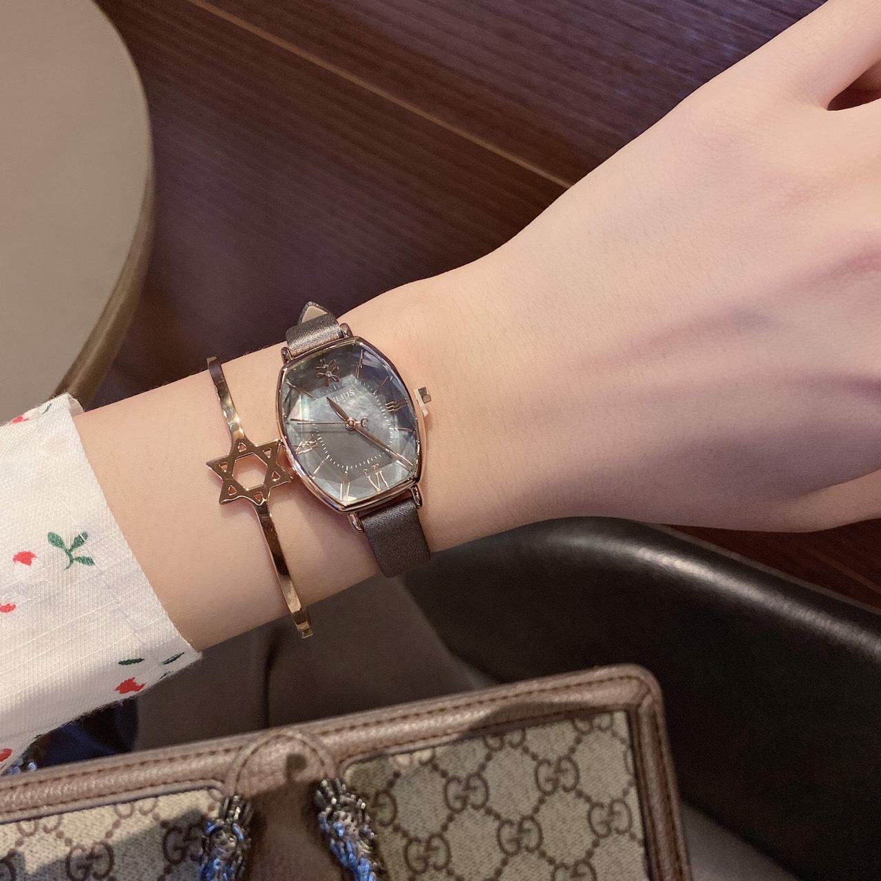 Đồng Hồ Nữ Julius Hàn Quốc JA920 Dây da