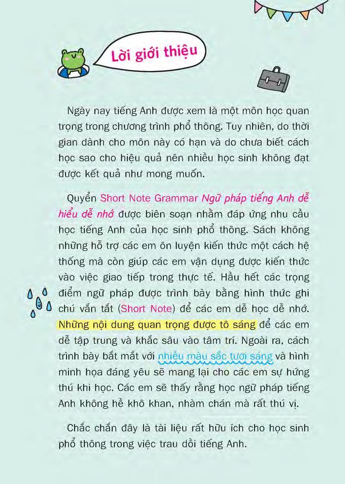 Short Note Grammar - Ngữ Pháp Tiếng Anh Dễ Hiểu Dễ Nhớ