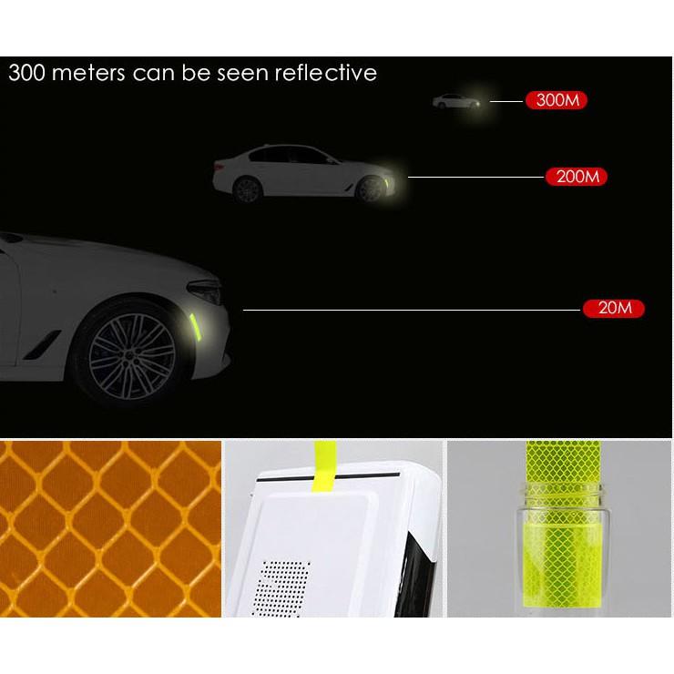 Decal Tem Dải Màu Phản Quang Dán Gương ô Tô Ms-300